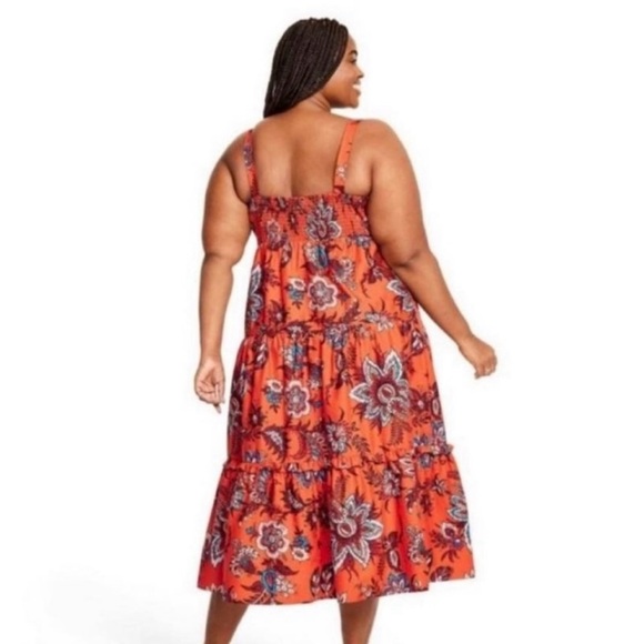 🌺SALE LIM ED FLORAL TIERED MIDI DRESS - Picture 6 of 9